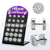 bripf5 cheaters  illusion plugs and tapers surgical steel 316l belly button