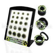 brpg101 tunnels gauges acrylic body jewelry ear lobe