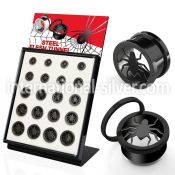 brpg146c tunnels gauges anodized surgical steel 316l ear lobe