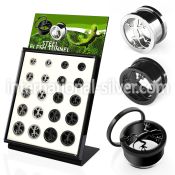 brpg147a tunnels gauges anodized surgical steel 316l ear lobe