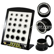 brpg148b tunnels gauges anodized surgical steel 316l ear lobe