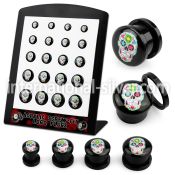 brpg173 plugs gauges acrylic body jewelry ear lobe