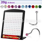 brs103 l shape nose studs surgical steel 316l nose