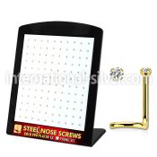 brs126 anodized surgical steel nose screws and nose studs septum  piercing