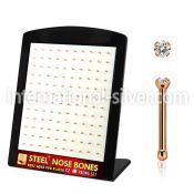 brs128 anodized surgical steel nose bones nose  piercing
