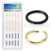 bxsegh2 pvd plating steel hinged segment hoops 25pcs