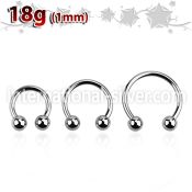 cb18b3 horseshoes surgical steel 316l eyebrow