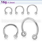 cbeb horseshoes surgical steel 316l belly button