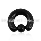 cbrt0 horseshoes anodized surgical steel 316l ear lobe
