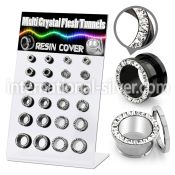 dapg171 tunnels gauges anodized surgical steel 316l ear lobe