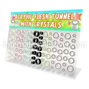 dapg35 tunnels gauges acrylic body jewelry ear lobe