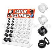 dapg3 tunnels gauges acrylic body jewelry ear lobe