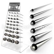 dapg48 tapers surgical steel 316l ear lobe
