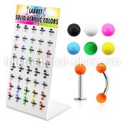 dbjmx9 micro curved barbells surgical steel 316l with acrylic parts eyebrow