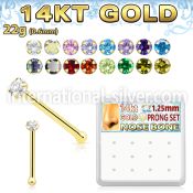 dgnb22 nose bone gold nose