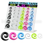 dmxp16 tapers acrylic body jewelry ear lobe