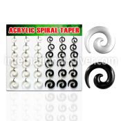 dmxp3 tapers acrylic body jewelry ear lobe
