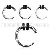 exsr tapers surgical steel 316l ear lobe