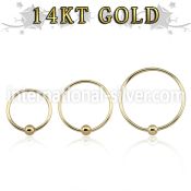 g14hob nose hoop gold helix