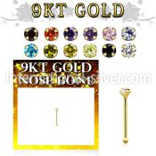 gbzsm9 nose bone gold nose