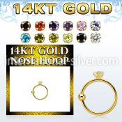 ghz2 nose hoop gold nose