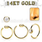 gnrz2 nose hoop gold nose