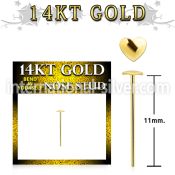 gysht bend it to fit nose studs gold belly button