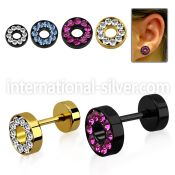 iftrdc cheaters  illusion plugs and tapers anodized surgical steel 316l ear lobe