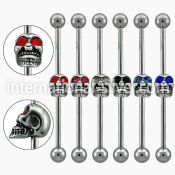 indsh4 straight barbells surgical steel 316l 