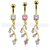 mdgz359 belly rings anodized surgical steel 316l belly button