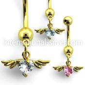mdgz367 belly rings anodized surgical steel 316l belly button