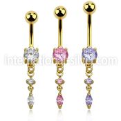mdgz522 belly rings anodized surgical steel 316l belly button