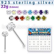 nbzbc25 nose bone silver 925 nose