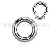 seg4 seamless segment rings surgical steel 316l ear lobe