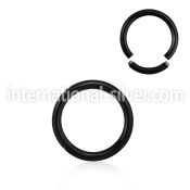 segt10 seamless segment rings anodized surgical steel 316l ear lobe