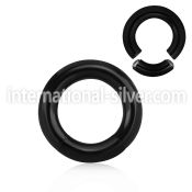 segt4 seamless segment rings anodized surgical steel 316l ear lobe