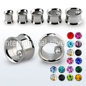 shpc tunnels gauges surgical steel 316l 
