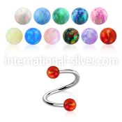 speop3ss surgical steel spirals and twisters ear otherseyebrow helix tragus piercing