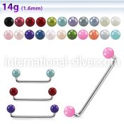 sudpr5 surface piercing surgical steel 316l with acrylic parts surface piercings