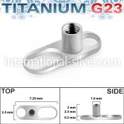 tsa3 dermals titanium g23 implant grade belly button
