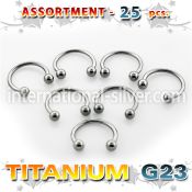 ublk22 horseshoes titanium g23 implant grade belly button