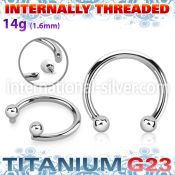 ucbbih titanium horseshoe facing balls internal