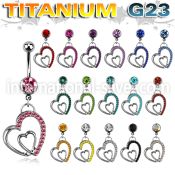 umcdhrc1 belly rings titanium g23 implant grade belly button