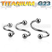 uspe18b spirals twisters titanium g23 implant grade eyebrow