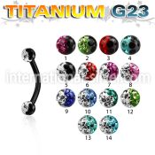utbnfr3e micro curved barbells anodized titanium g23 implant grade eyebrow