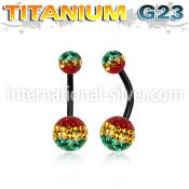 utbnfrgr belly rings anodized titanium g23 implant grade belly button