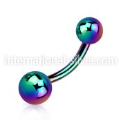 utbns belly rings anodized titanium g23 implant grade belly button