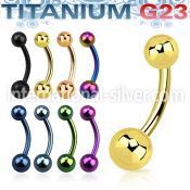 utbns belly rings anodized titanium g23 implant grade belly button