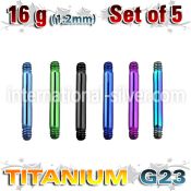 xutbb16 loose body jewelry parts anodized titanium g23 implant grade belly button