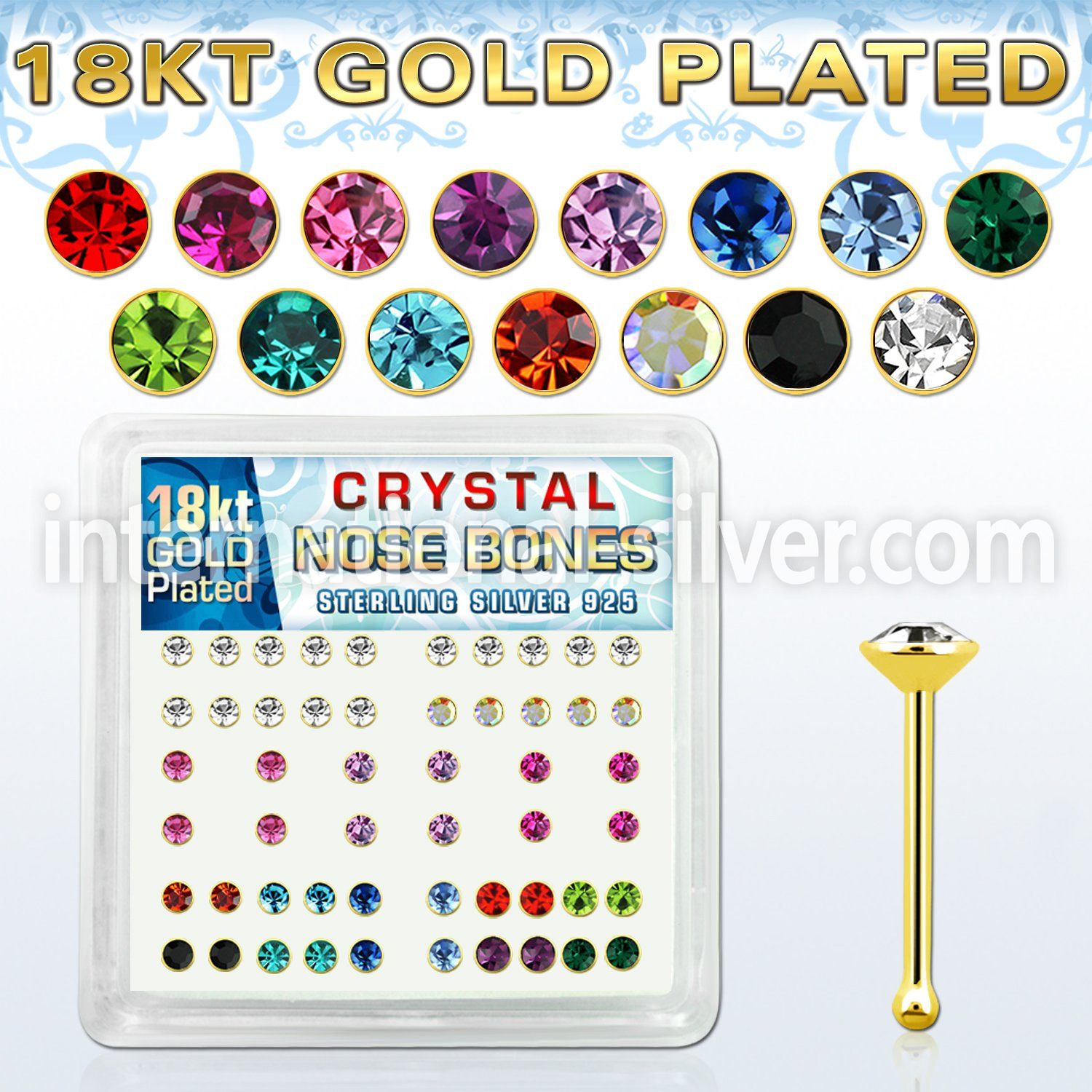 18b19xm nose bone silver 925 nose